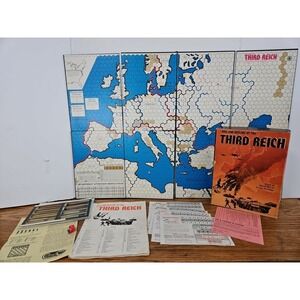 Rise and Decline of the Third Reich Game Vintage 2nd Edition FOR PARTS SEE NOTES